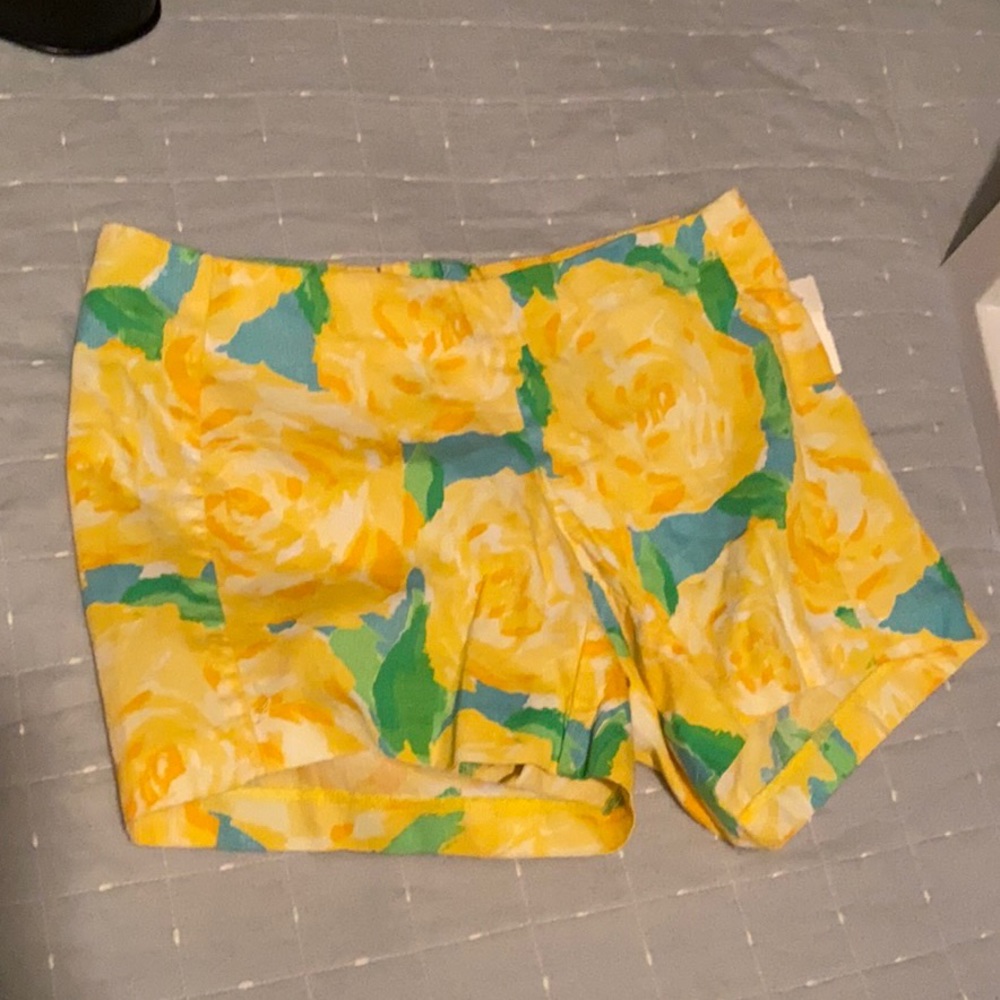 Lilly Pulitzer First Impression Yellow Shorts